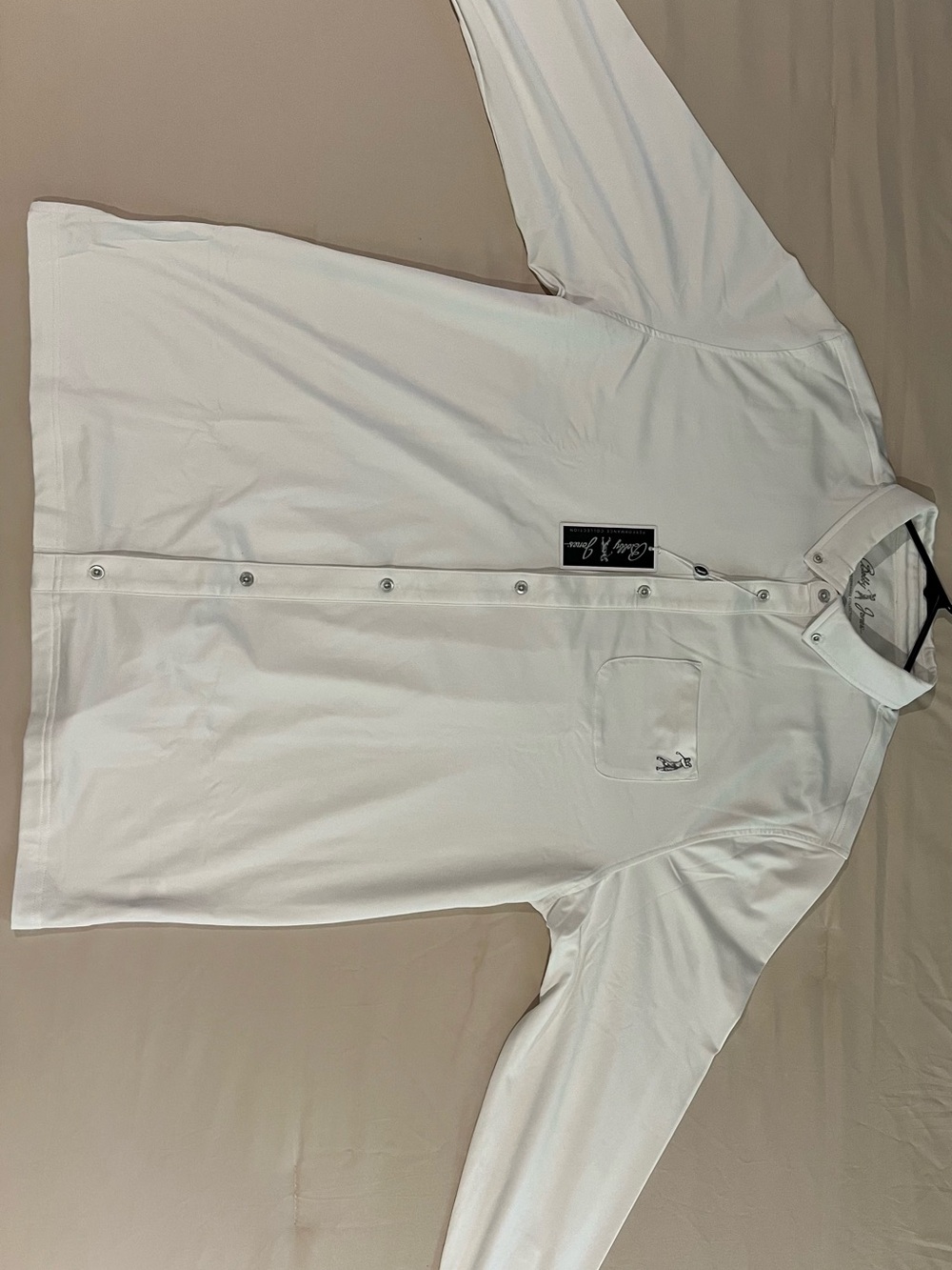 Bobby Jones White Long-Sleeve Button-Down Shirt